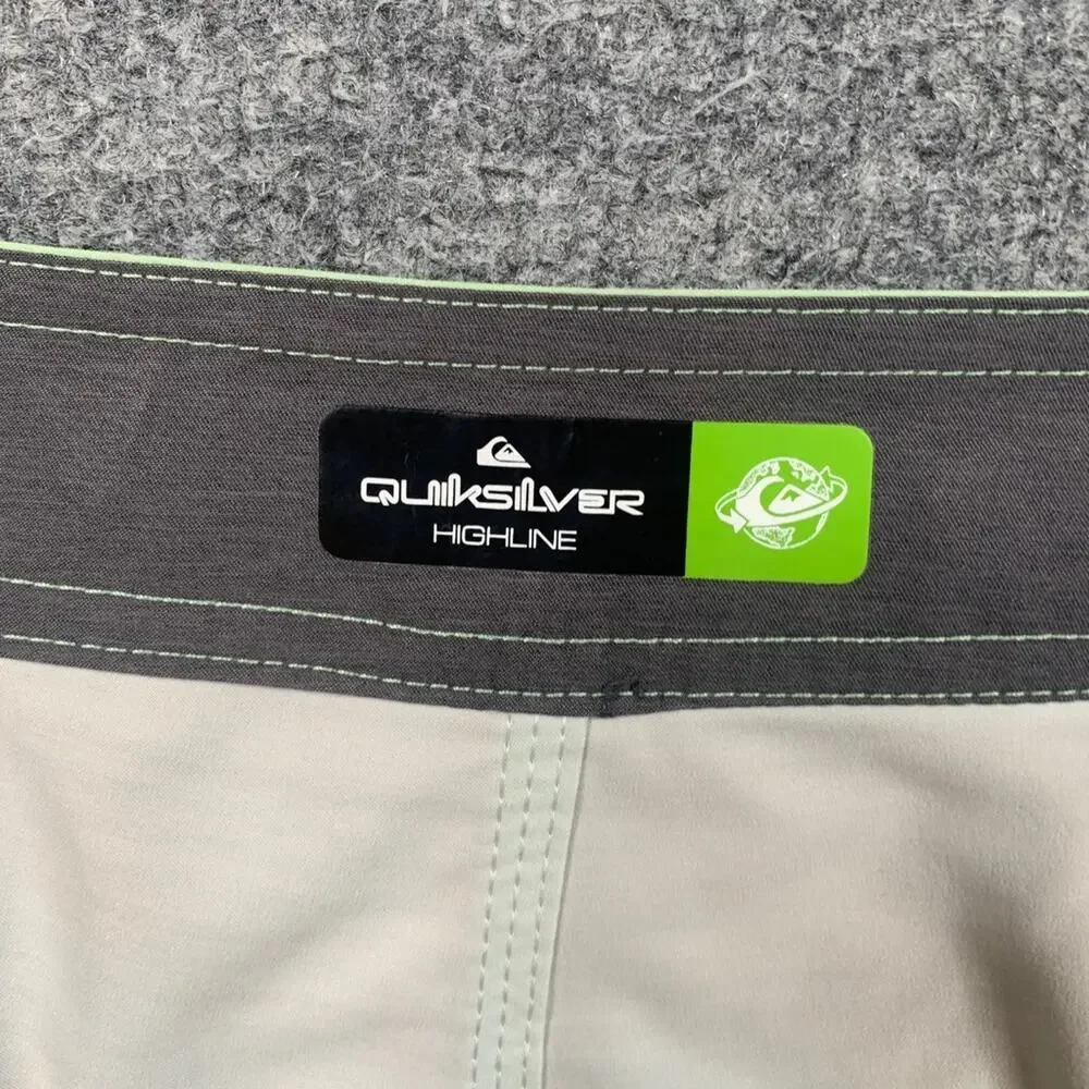 Quiksilver Board Shorts Men 38 Surfsilk Tijuana Highline Striped Beach Surf Swim